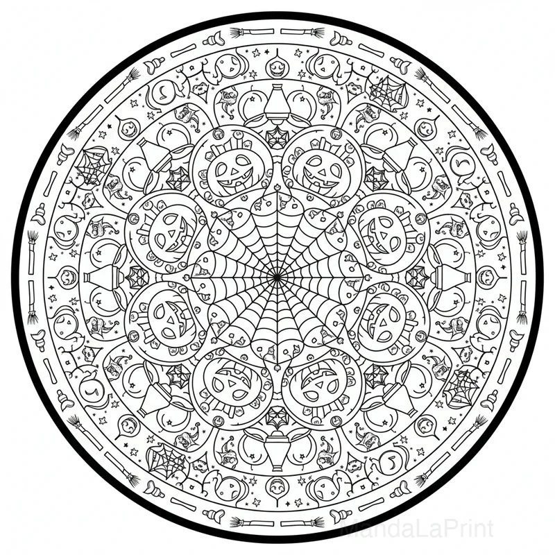 Halloween Mandala #4