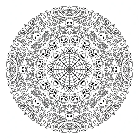 Mandala Halloween #6