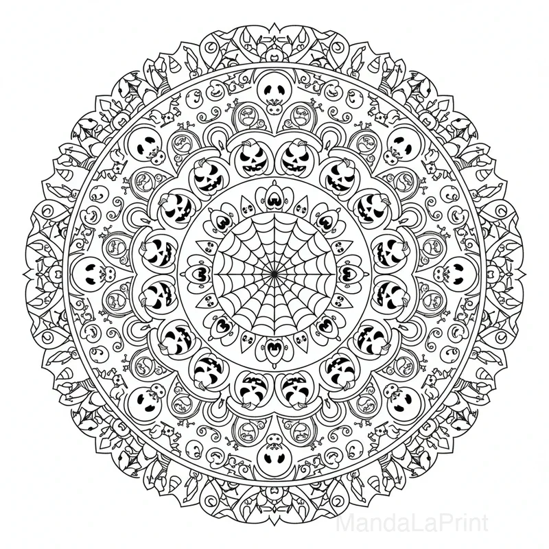 Halloween Mandala #6