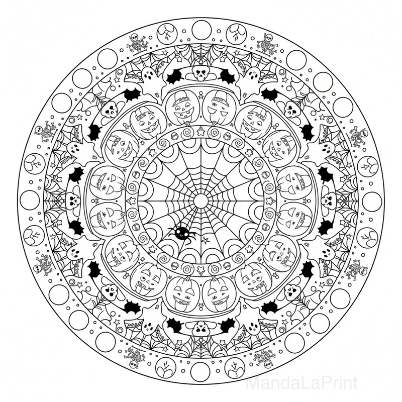 Halloween Mandala #14
