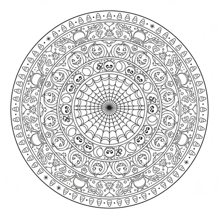 Mandala Halloween #9