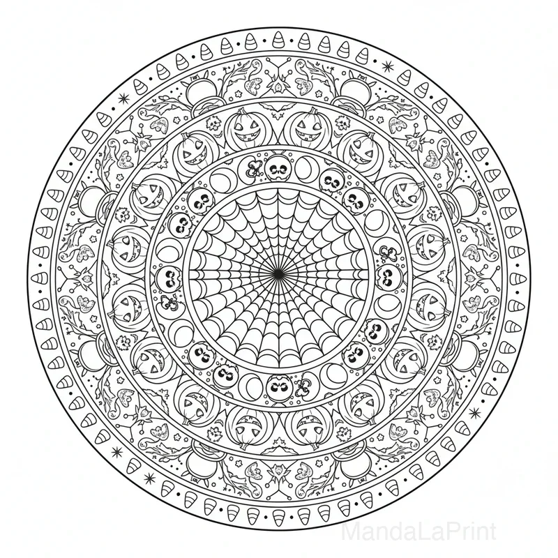 Halloween Mandala #9