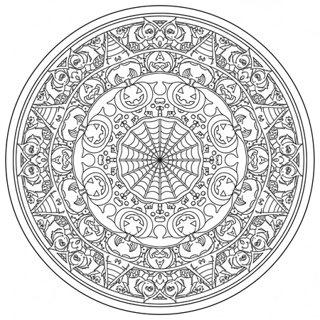 Mandala Halloween #18