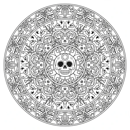 Mandala Halloween #8