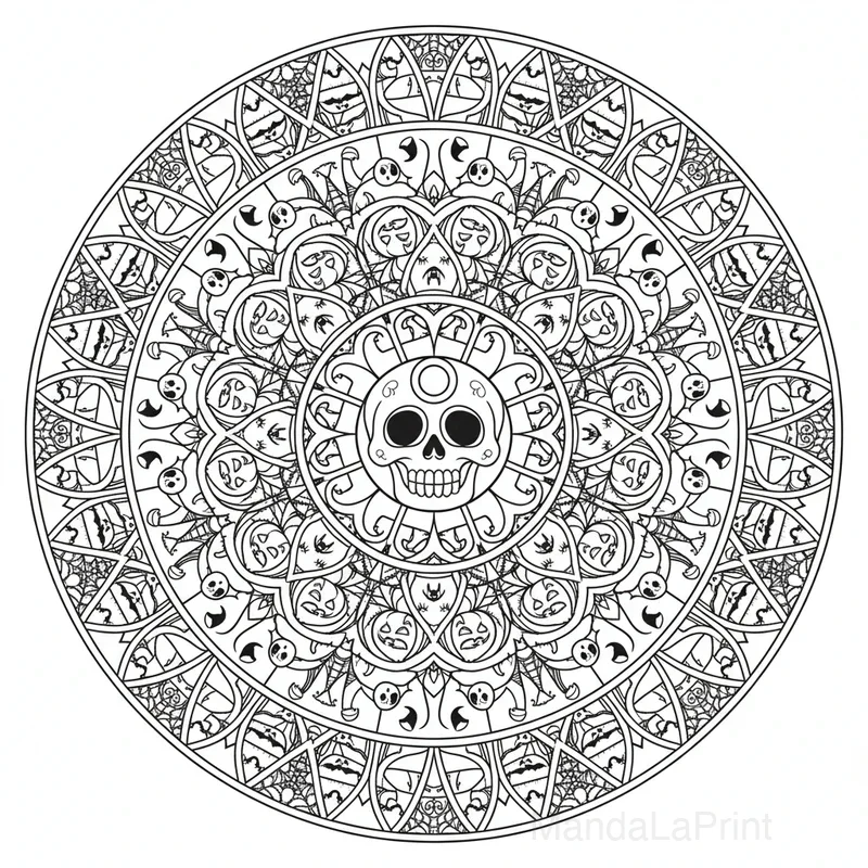 Mandala Halloween #8