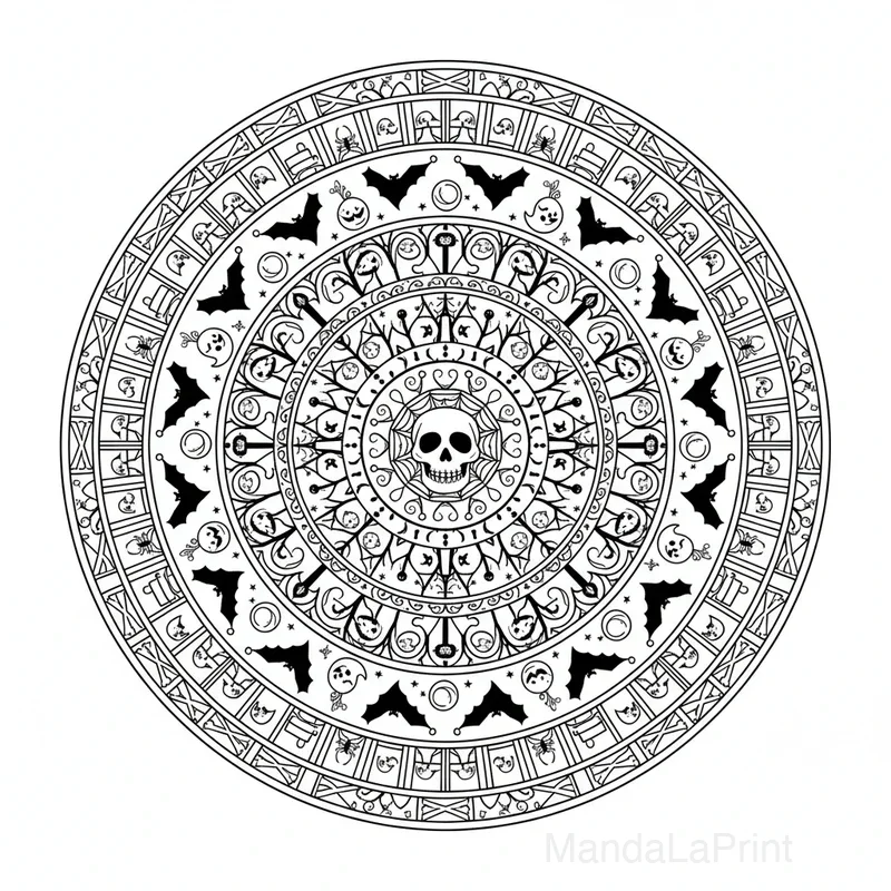 Mandala Halloween #10