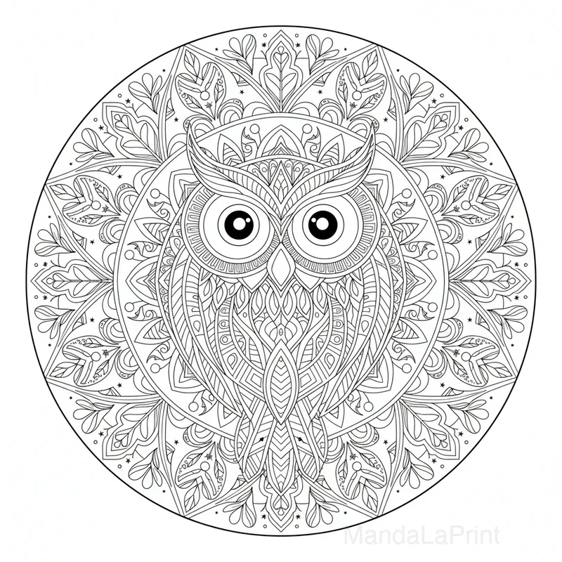 Coruja Mandala #4