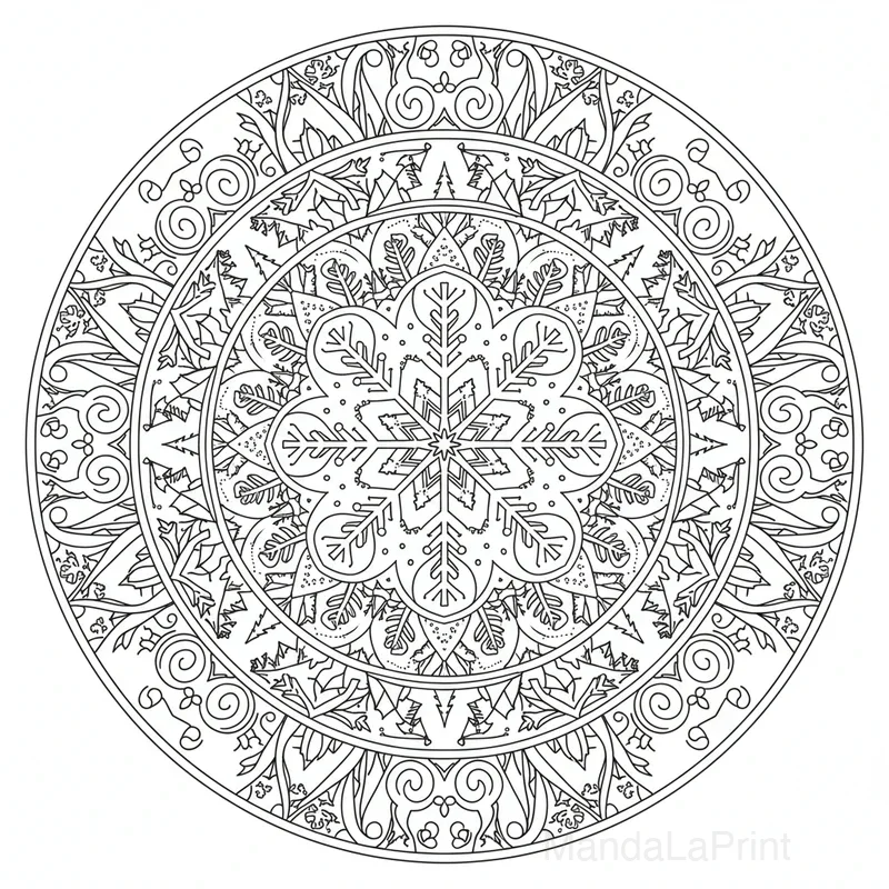 Hiver Mandala #5