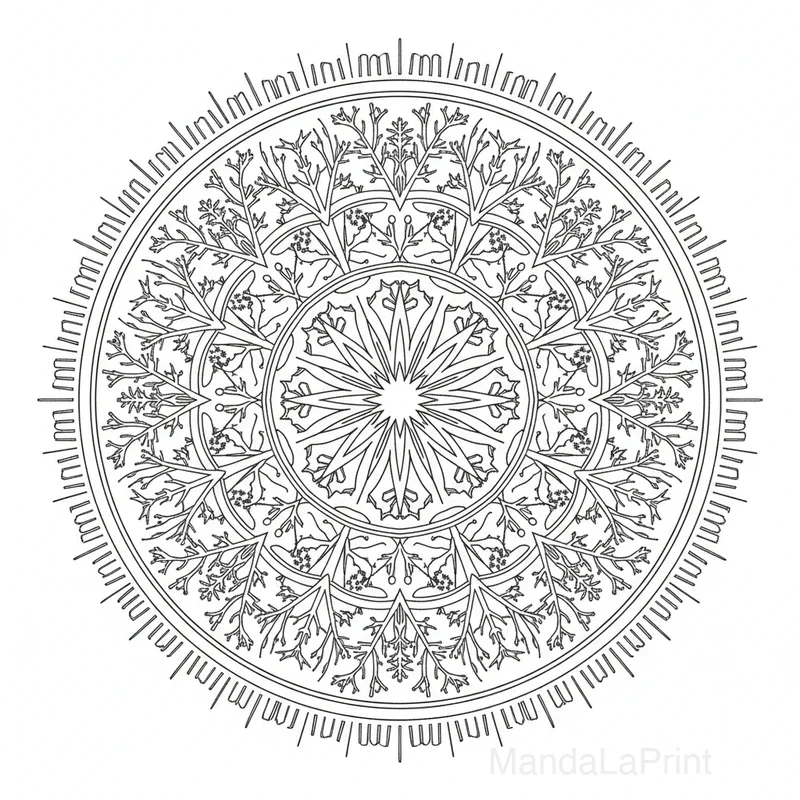 Hiver Mandala #10