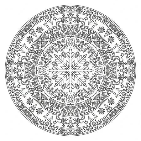 Mandala Hiver #11