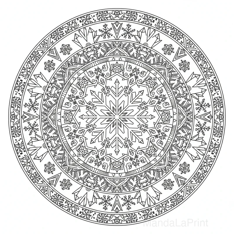 Hiver Mandala #11