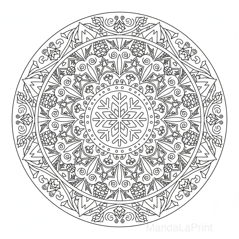 Hiver Mandala #4