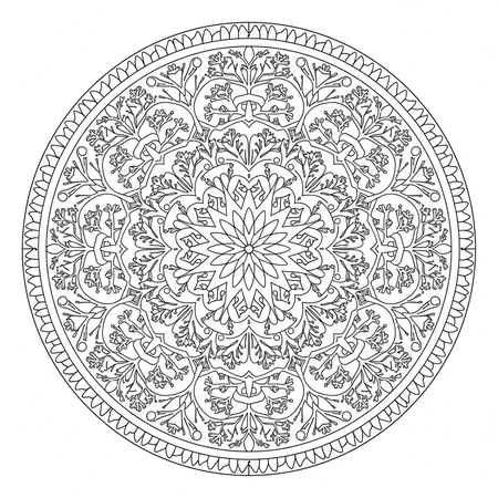 Mandala Hiver #1
