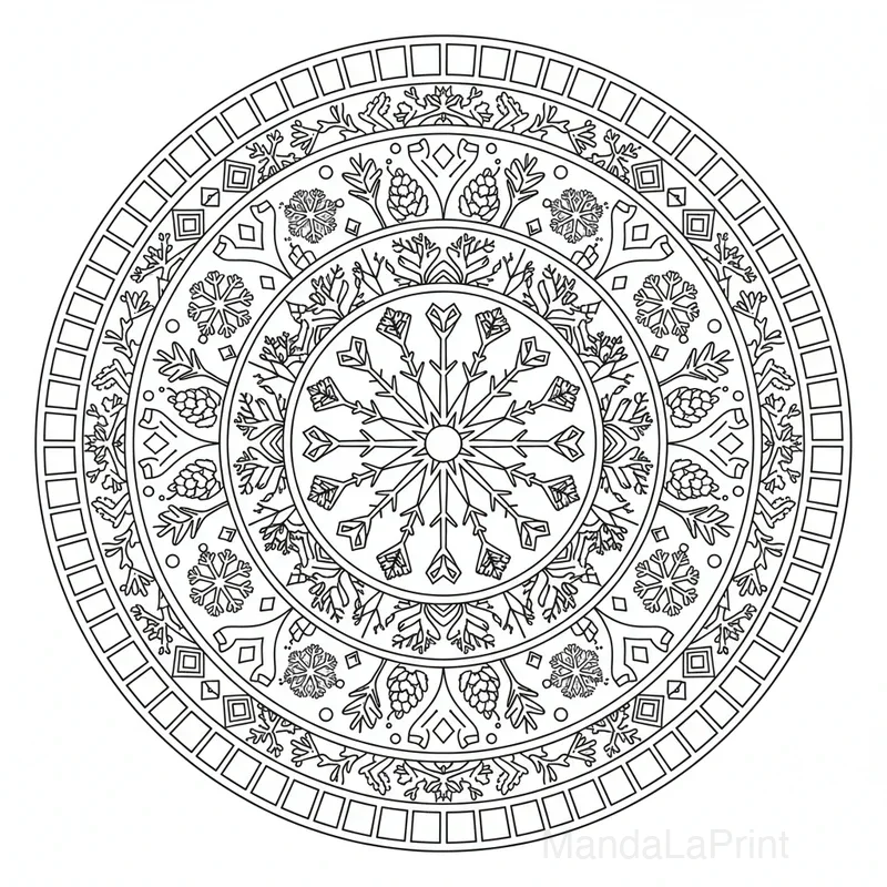 Inverno Mandala #17