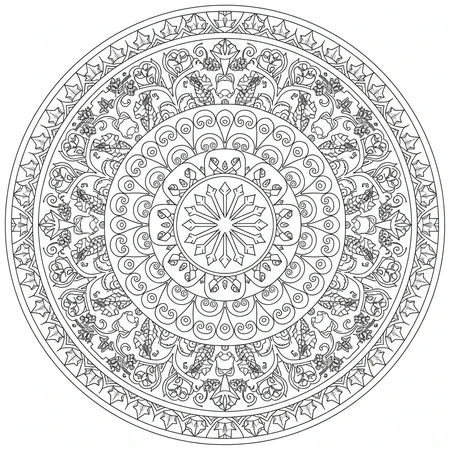 Mandala Hiver #20