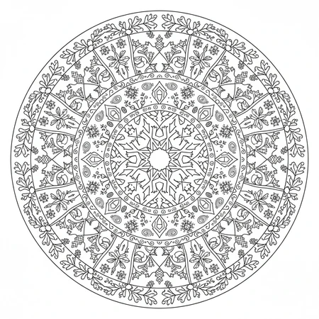 Mandala Hiver #18