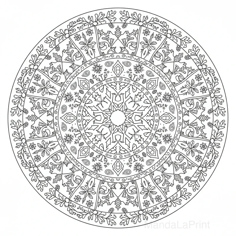 Inverno Mandala #18