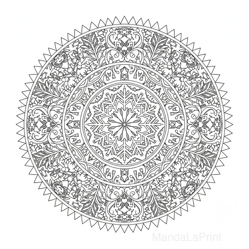 Hiver Mandala #16