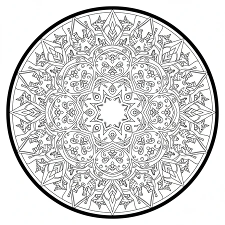 Mandala Hiver #14