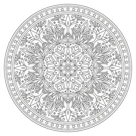 Mandala Hiver #12