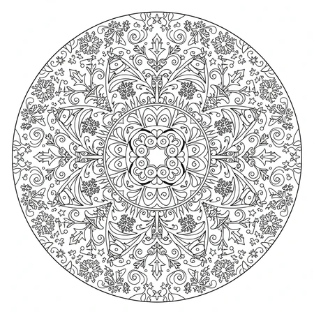 Mandala Hiver #15