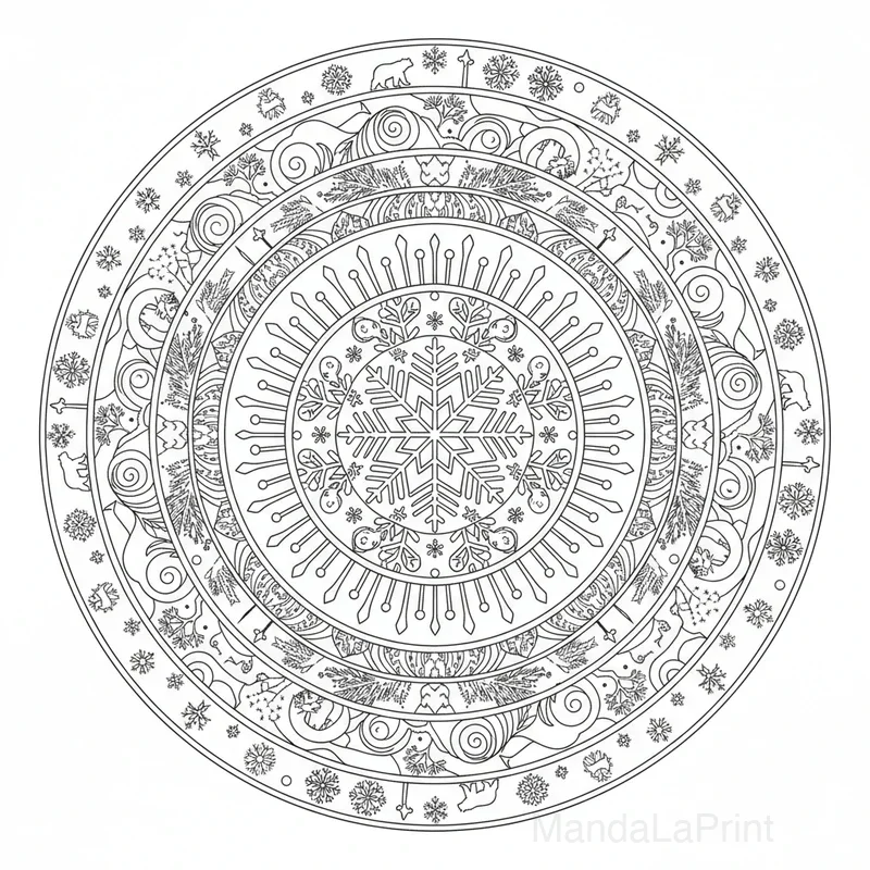 Invierno Mandala #19
