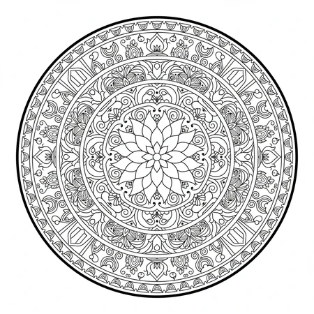 Mandala Indien #15