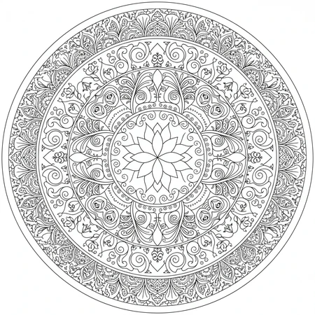 Mandala Indien #17