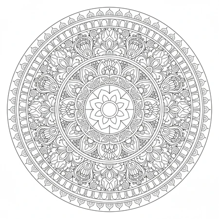 Mandala Indien #5