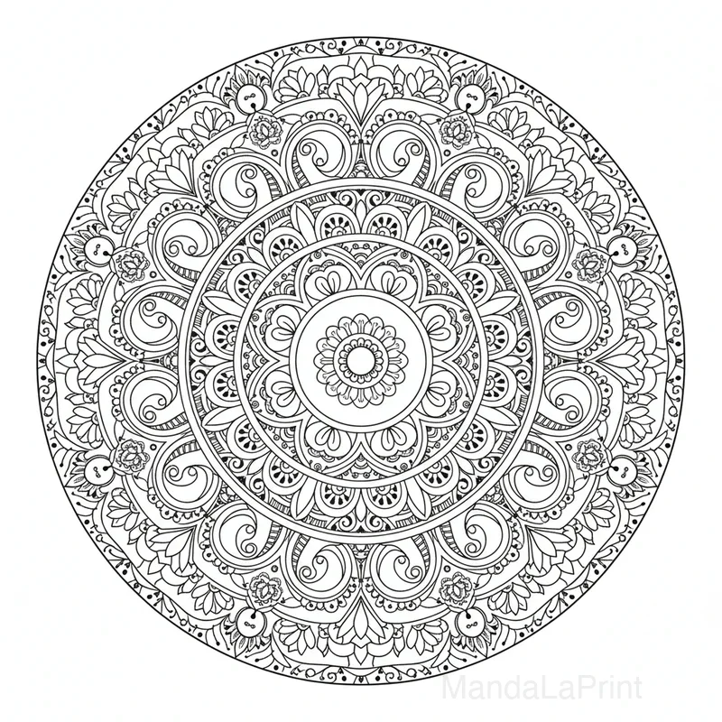 Indien Mandala #12