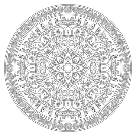 Mandala Indien #8