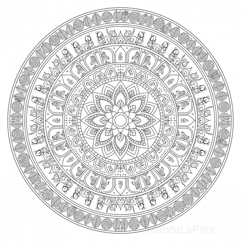 Indien Mandala #8