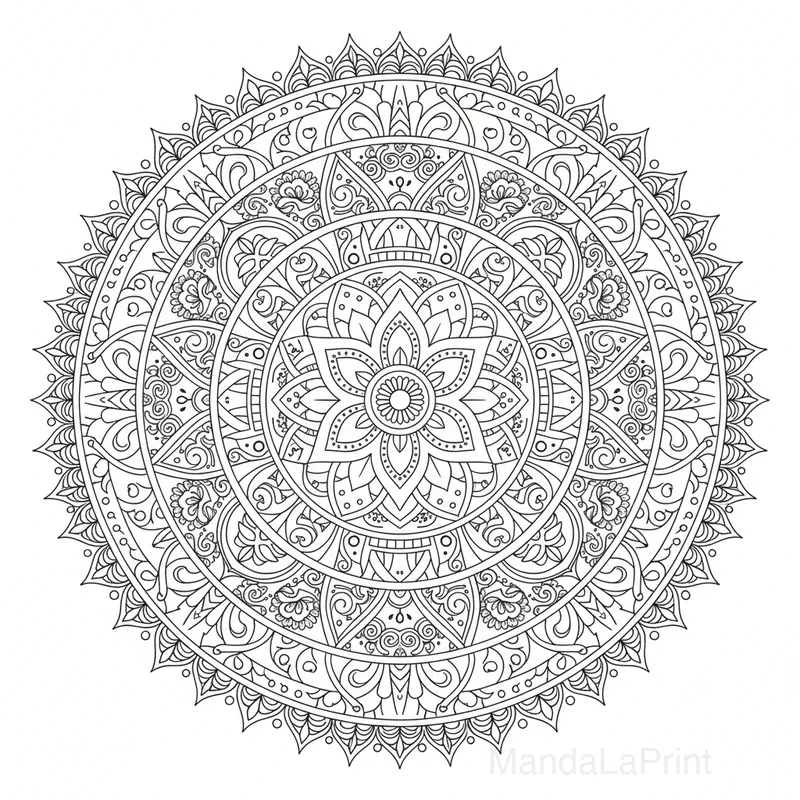 Indien Mandala #13