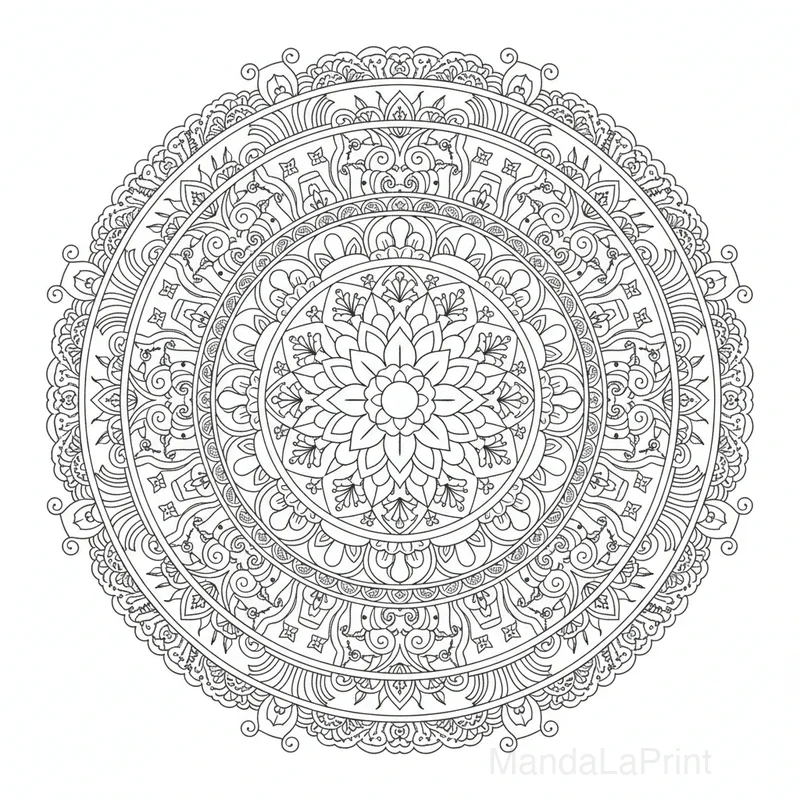 Indien Mandala #10