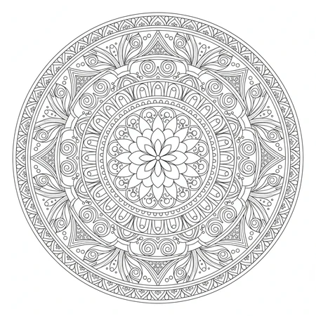 Mandala Indien #7