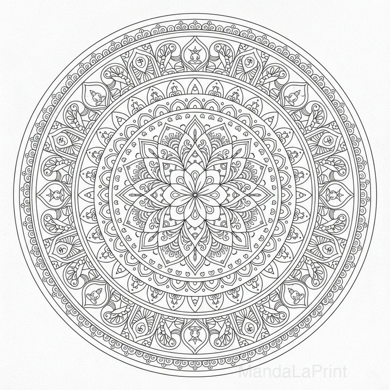 Indien Mandala #3