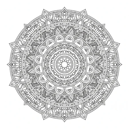 Mandala Indien #6