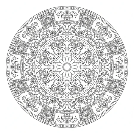 Mandala Indien #9