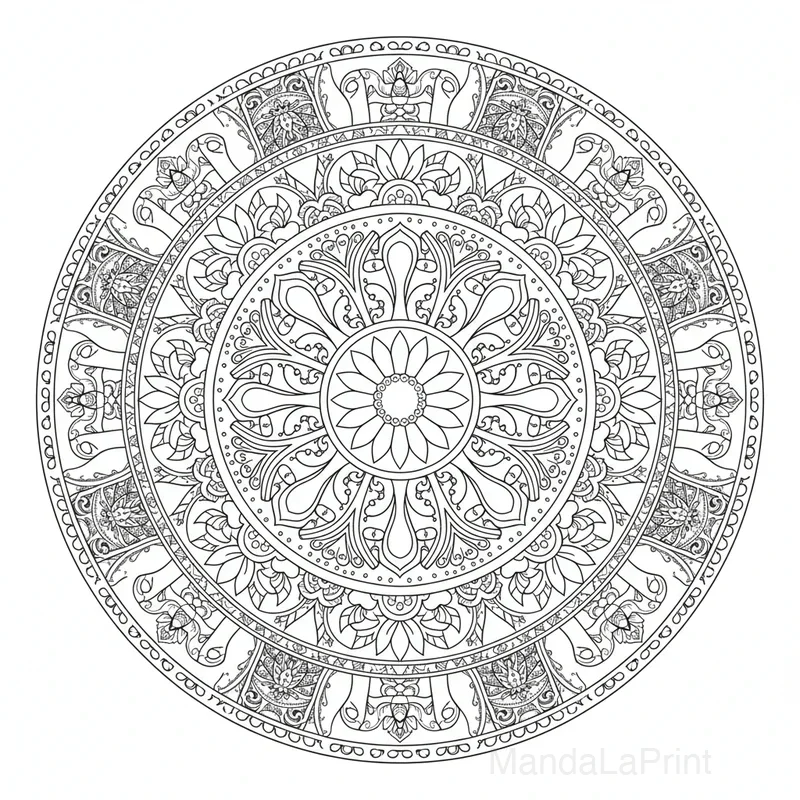 Indien Mandala #9