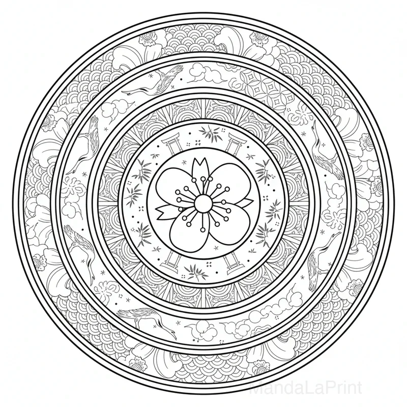 Japonais Mandala #10