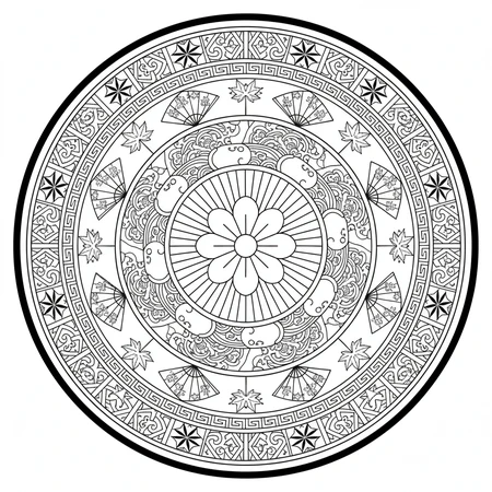 Mandala Japonais #15