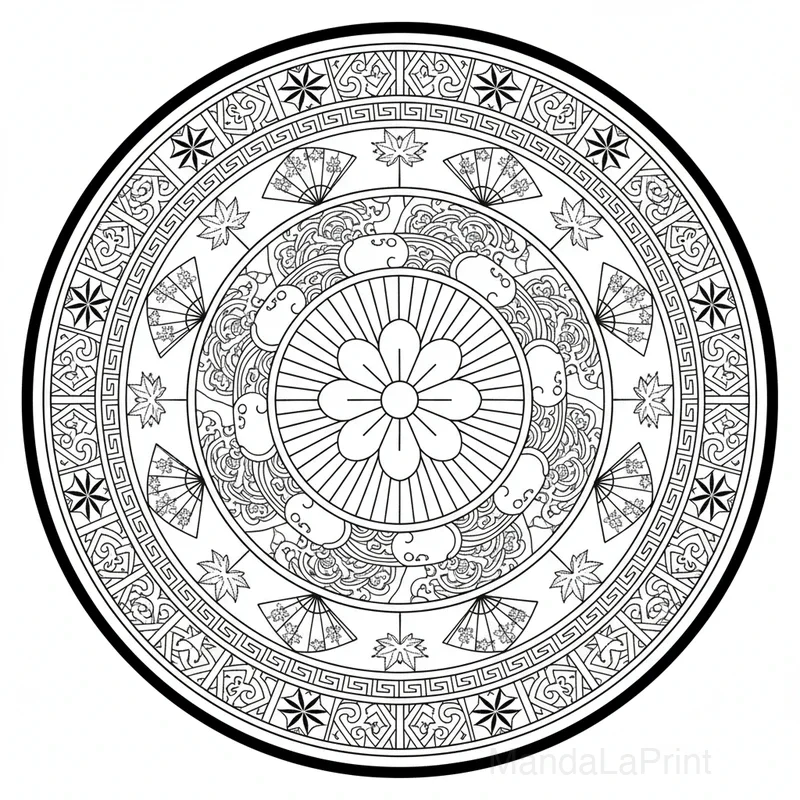 Mandala Japonais #15