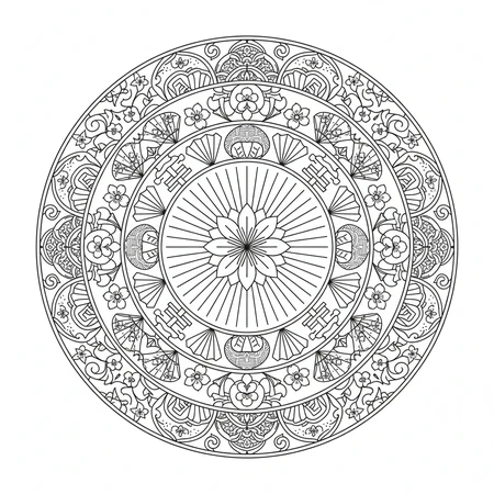 Mandala Japonais #14