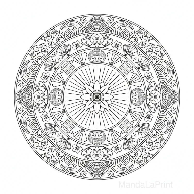 Japonais Mandala #14