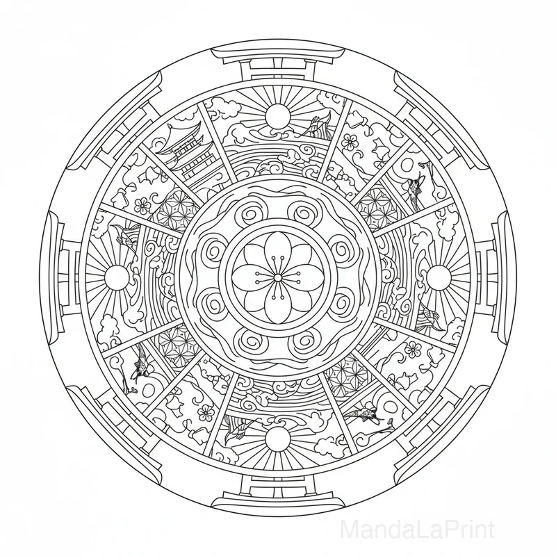 Japonais Mandala #4