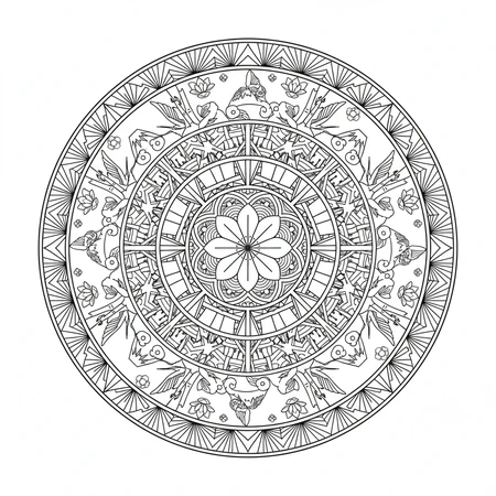 Mandala Japonais #20