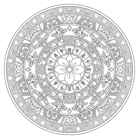 Mandala Japonais #13