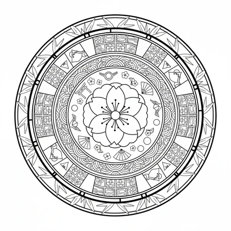 Mandala Japonais #3