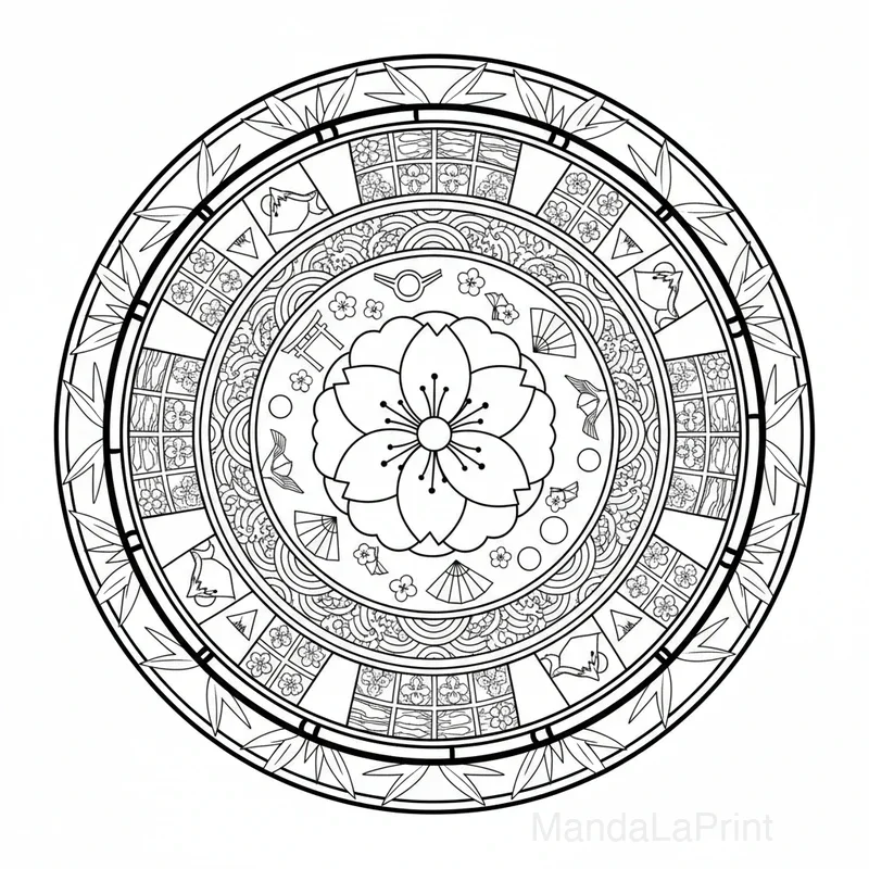 Japonais Mandala #3