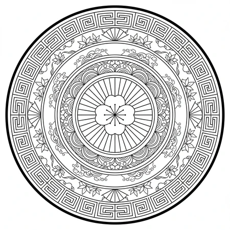 Mandala Japonais #11